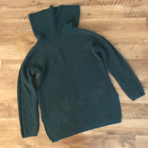 Eight Eight Eight Teal Cowl Neck Sweater - Picture 2 of 16